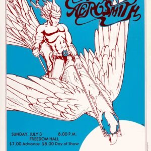 Aerosmith Vintage Poster – 1970s Classic Rock Artwork