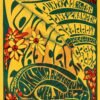 vintage rock music poster inspired by late 1960s concert culture retro psychedelic concert artwork with bold graphic style 1960s music festival style poster with classic rock aesthetic