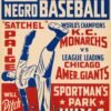 KC Monarchs vs Chicago American Giants 1943 Baseball Poster