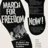 March for Freedom Poster – Vintage Civil Rights Movement Protest Print
