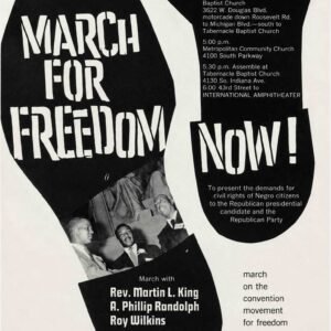 March for Freedom Poster – Vintage Civil Rights Movement Protest Print