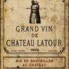 1922 Chateau Latour Vintage Wine Label Poster