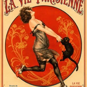 La Vie Parisienne Vintage French Art Nouveau Poster