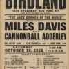 Vintage Pep's Music Lounge Philadelphia jazz concert poster featuring John Coltrane, Jimmy Smith and Lee Morgan.