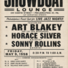 showboat jazz, art blakey, horace silver, sonny rollins, jazz poster, jazz club, hard bop, philly jazz, music room, record decor, bebop print, wall decor, jazz art,