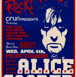 Alice Cooper Pacific Coliseum Vancouver 1979 Concert Poster