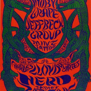 Jeff Beck Group Blue Cheer Fillmore Carousel 1968 Concert Poster