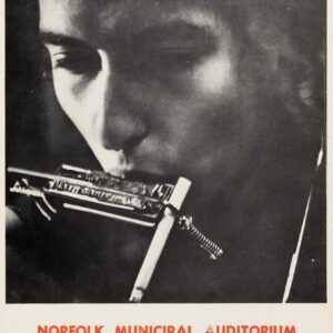 Bob Dylan Norfolk 1966 Concert Poster | Vintage Harmonica Music Print