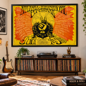 Atlanta International Pop Festival Poster 1970 | Classic Rock Festival Print