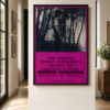 The Velvet Underground and Tim Buckley 1968 Avalon Ballroom San Francisco concert poster with black and white woodland photography and vivid magenta psychedelic design.