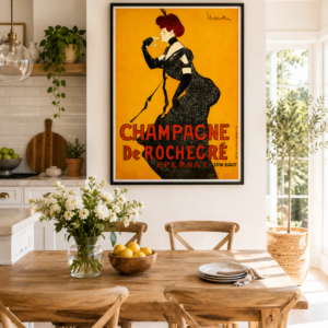 Art Nouveau Champagne Advertisement | French Vintage Decor