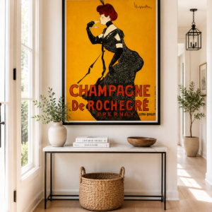 Art Nouveau Champagne Advertisement | French Vintage Decor