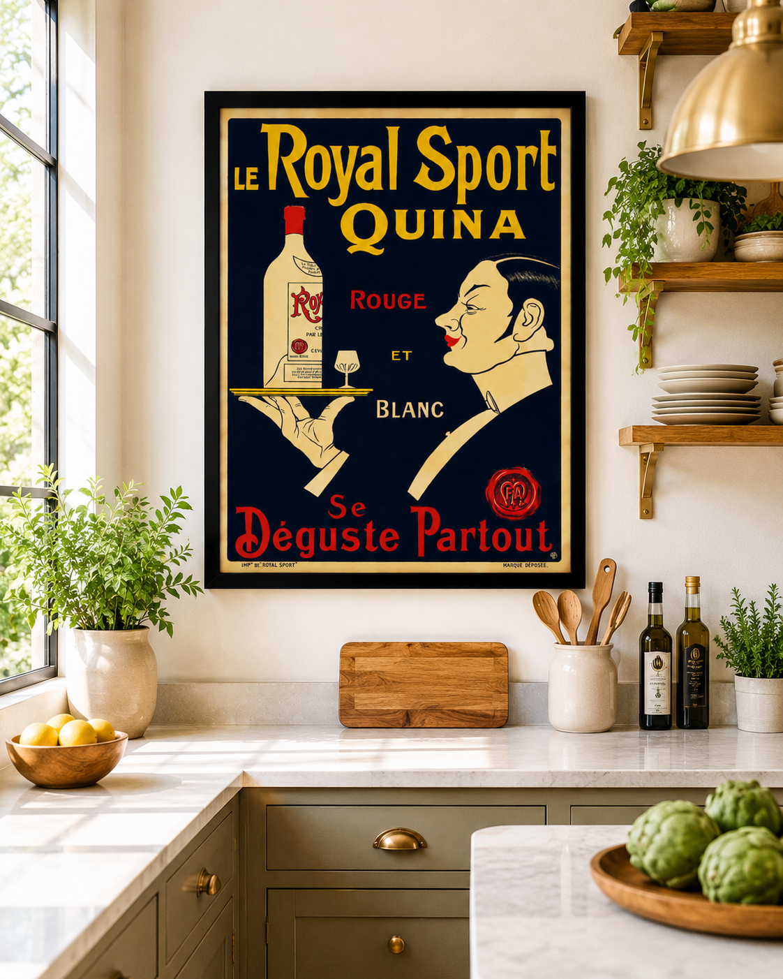 Le Royal Sport Quinquina Poster | Vintage French Aperitif Advertising Art