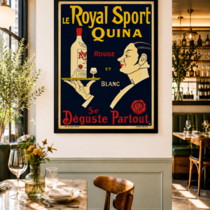 Le Royal Sport Quinquina Poster | Vintage French Aperitif Advertising Art