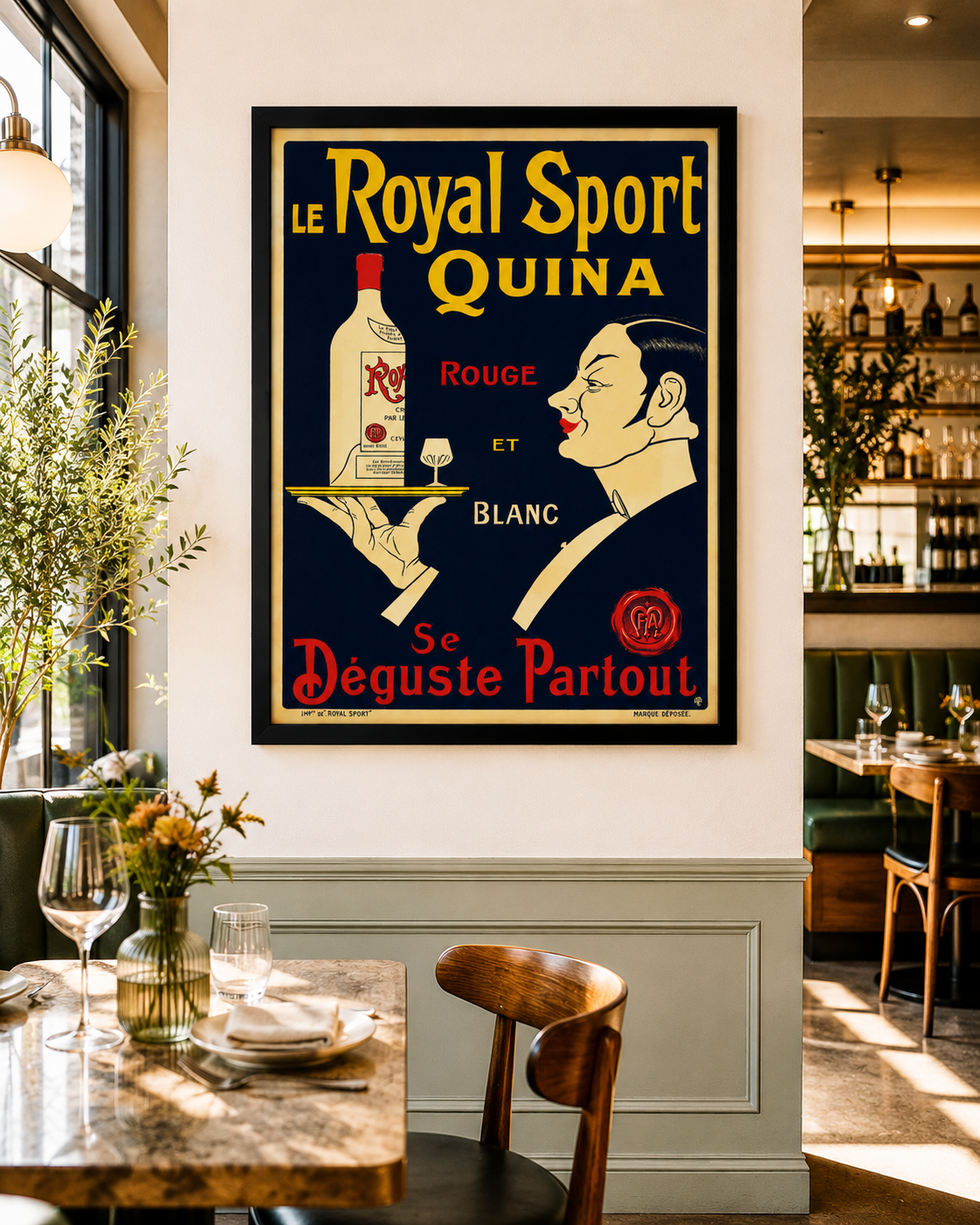 Le Royal Sport Quinquina Poster | Vintage French Aperitif Advertising Art