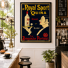 Le Royal Sport Quinquina Poster | Vintage French Aperitif Advertising Art