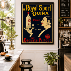 Le Royal Sport Quinquina Poster | Vintage French Aperitif Advertising Art