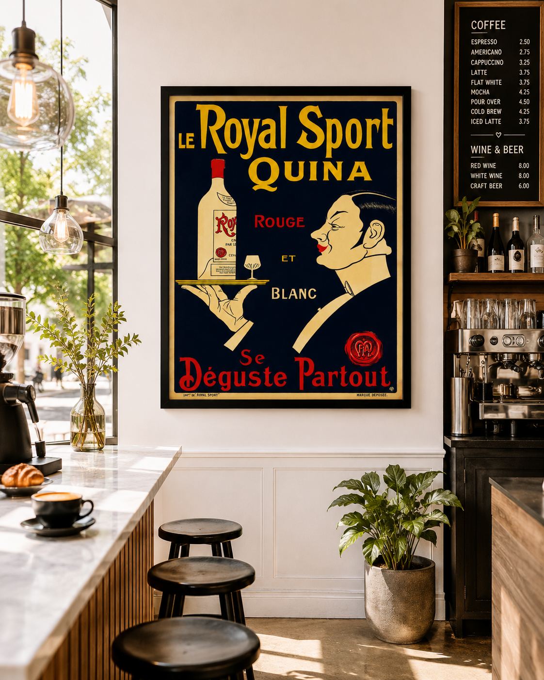 Le Royal Sport Quinquina Poster | Vintage French Aperitif Advertising Art