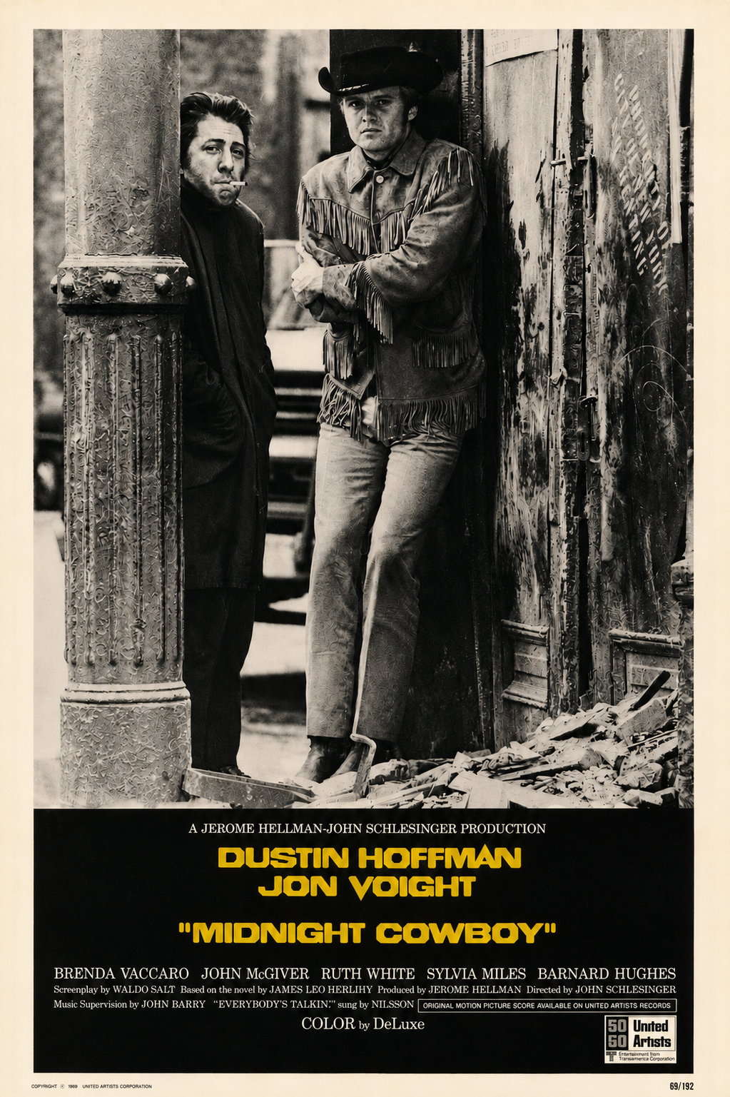 Midnight Cowboy (1969) Original Movie Poster Classic Cinema Wall Art