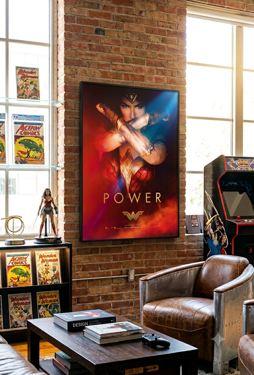 Wonder Woman (2017) Power Movie Poster | Superhero Wall Art Print