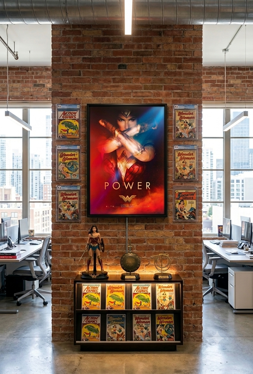 Wonder Woman (2017) Power Movie Poster | Superhero Wall Art Print
