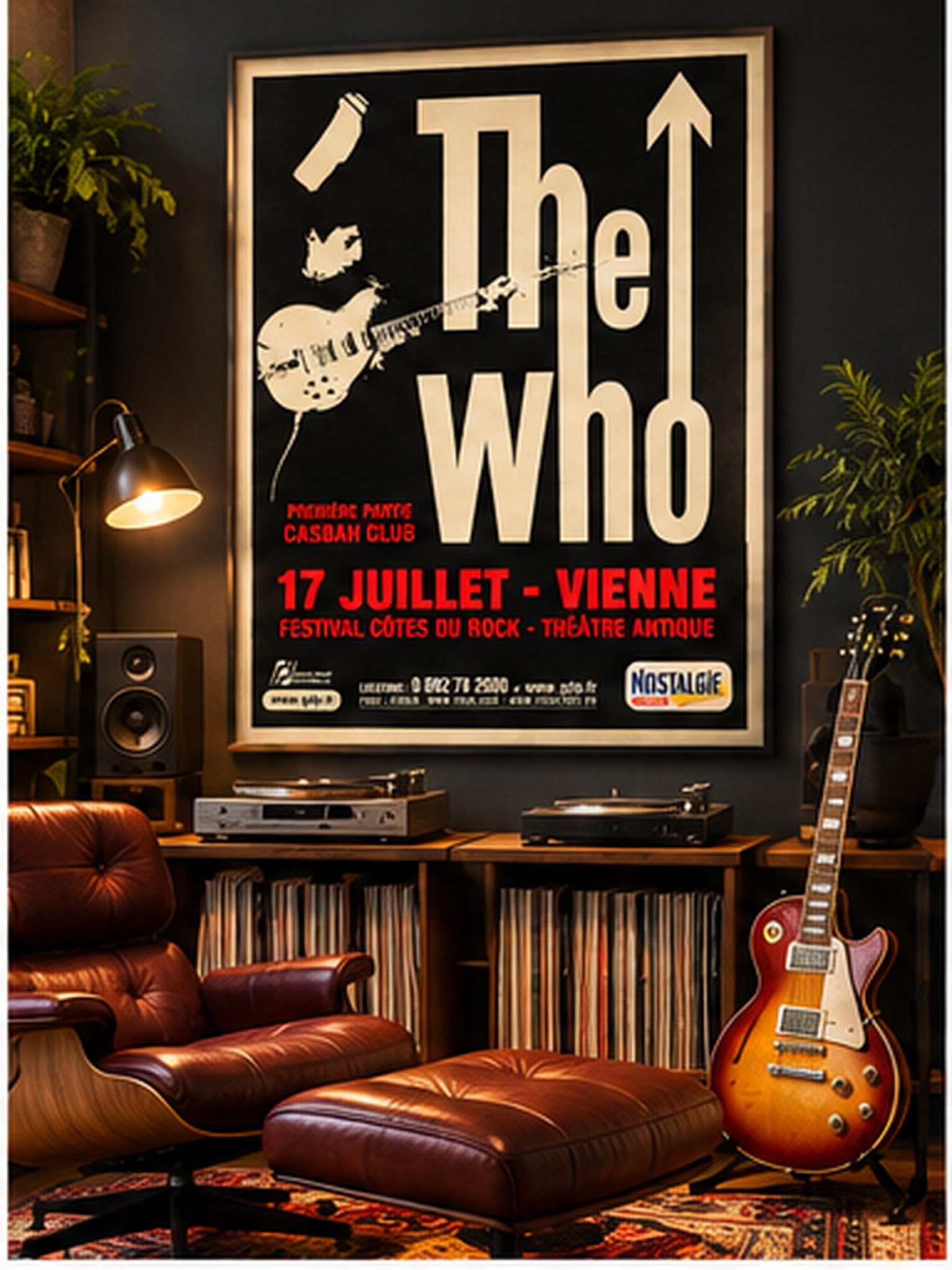 The Who Vienne Concert Poster – Festival Côtes du Rock Théâtre Antique