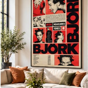 Björk Debut 1993 – Retro Alternative Music Poster