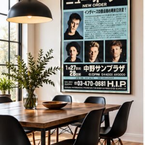 New Order Japan 1987 Concert Poster – Nakano Sun Plaza Tokyo