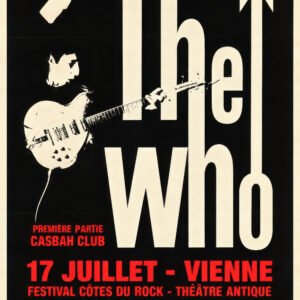 The Who Vienne France Concert Poster Théâtre Antique Vintage Rock Print