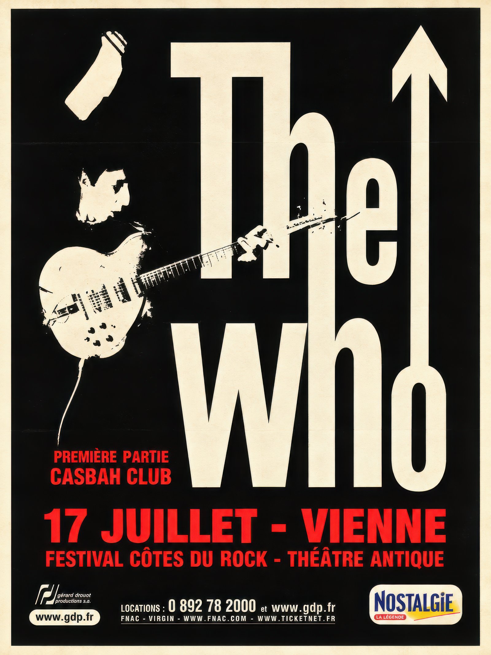 The Who Vienne France Concert Poster Théâtre Antique Vintage Rock Print