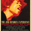Jimi Hendrix Experience 1968 Baton Rouge concert poster with Soft Machine and psychedelic light show.