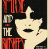 Siouxsie and the Banshees 1982 Rock-Ola Madrid concert poster with black cream and red post-punk artwork.