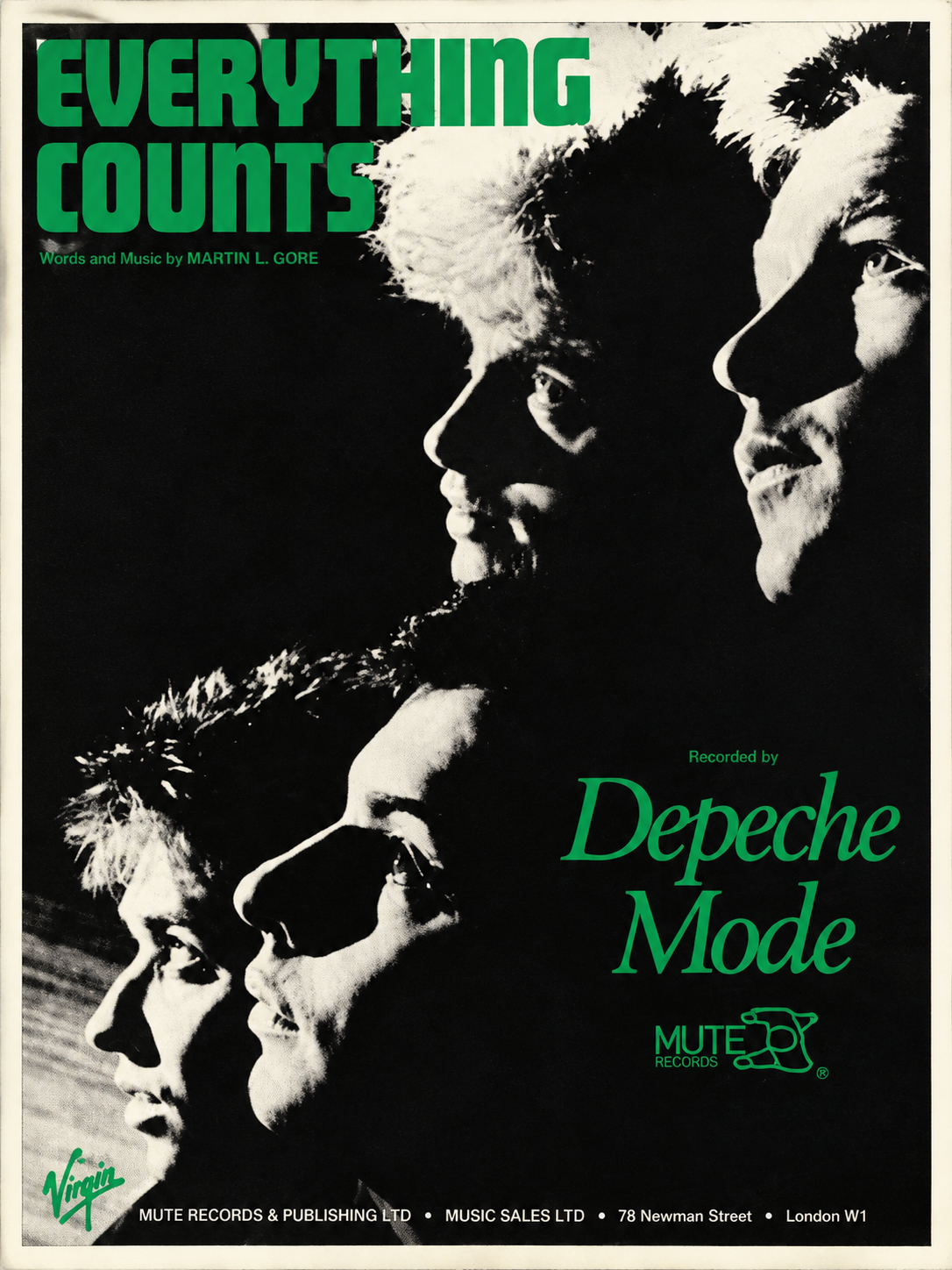 Everything Counts – Depeche Mode Vintage New Wave Music Poster