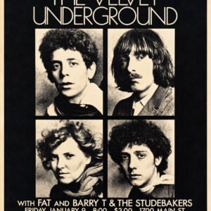 The Velvet Underground Paramount Theatre – Vintage Rock Concert Poster