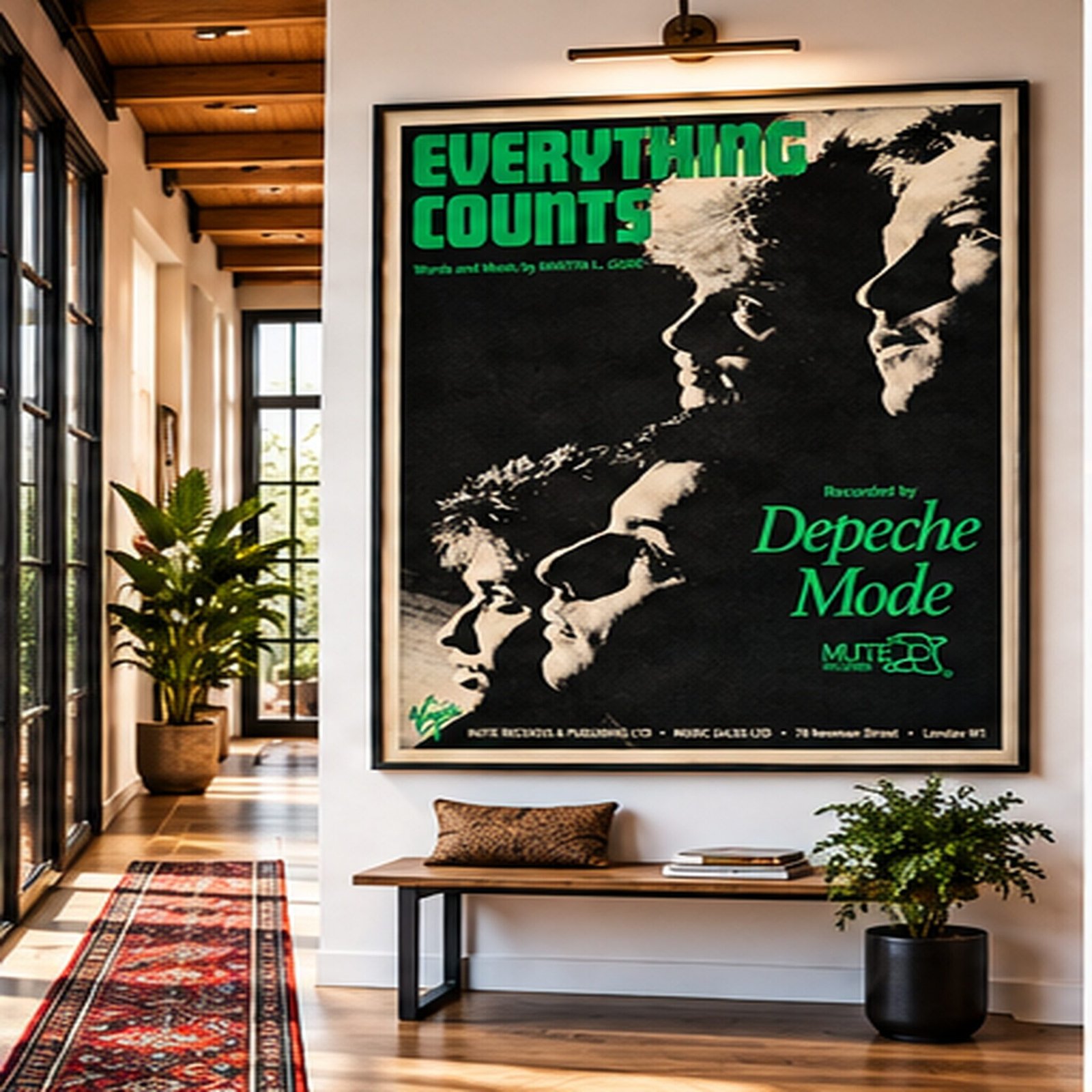 Everything Counts – Depeche Mode Vintage New Wave Music Poster