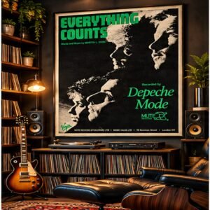 Everything Counts – Depeche Mode Vintage New Wave Music Poster