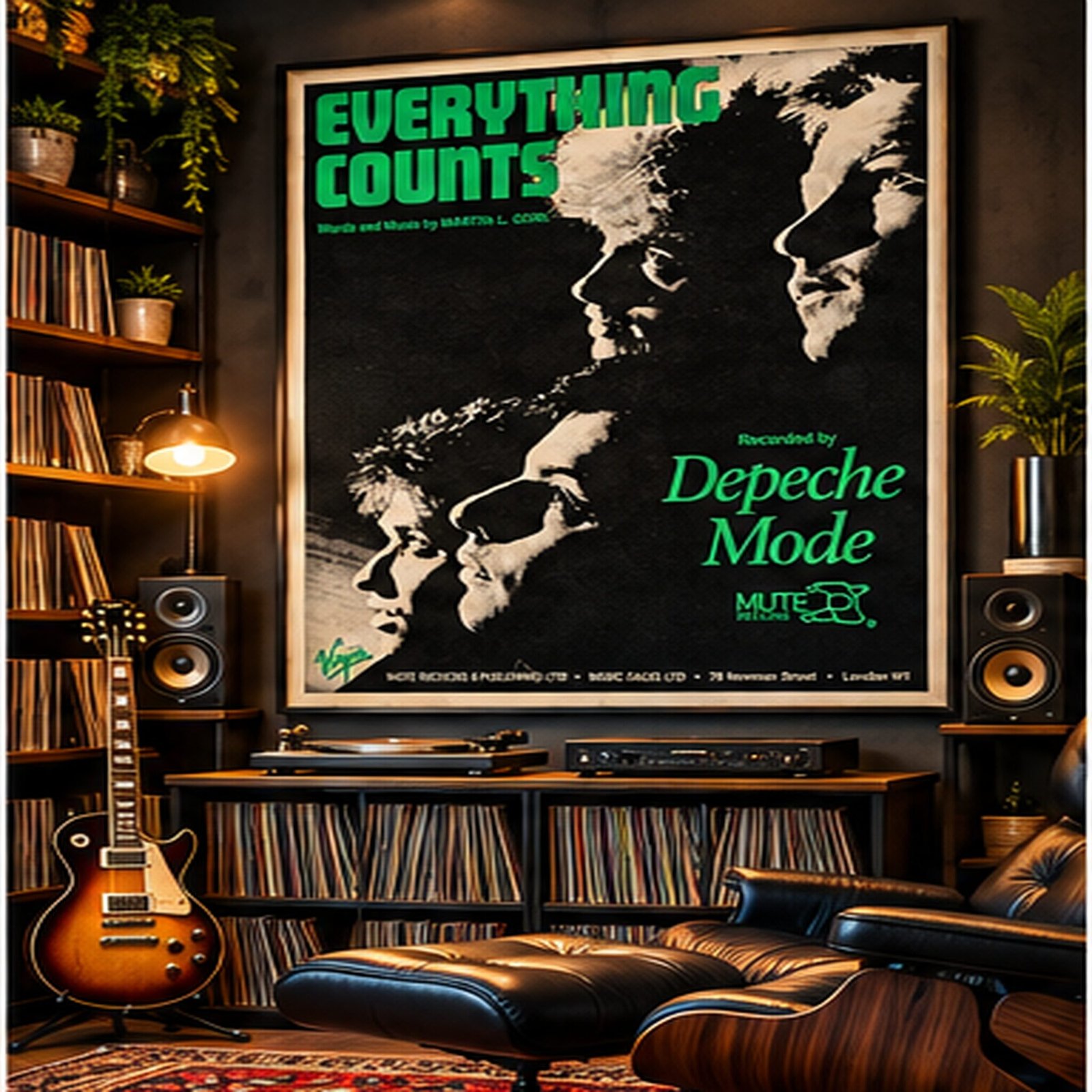 Everything Counts – Depeche Mode Vintage New Wave Music Poster