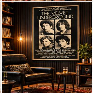 The Velvet Underground Paramount Theatre – Vintage Rock Concert Poster
