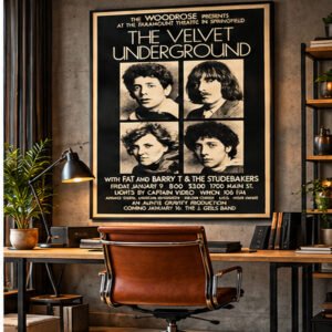 The Velvet Underground Paramount Theatre – Vintage Rock Concert Poster
