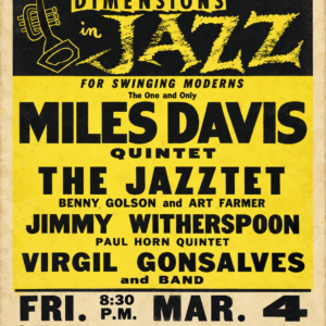 Miles Davis Quintet at San Francisco Civic Auditorium – Vintage Jazz Poster